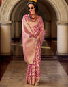 Pink Tissue Silk Woven Banarasi Saree