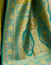 Mehandi Green Silk Woven Banarasi Saree