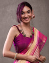 Cream Cotton Woven Banarasi Saree