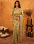 Pista Green Silk Woven Embroidery Stone Work Banarasi Saree