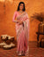 Light Pink Silk Woven Embroidery Stone Work Banarasi Saree