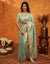 Mint Green Silk Woven Embroidery Stone Work Banarasi Saree
